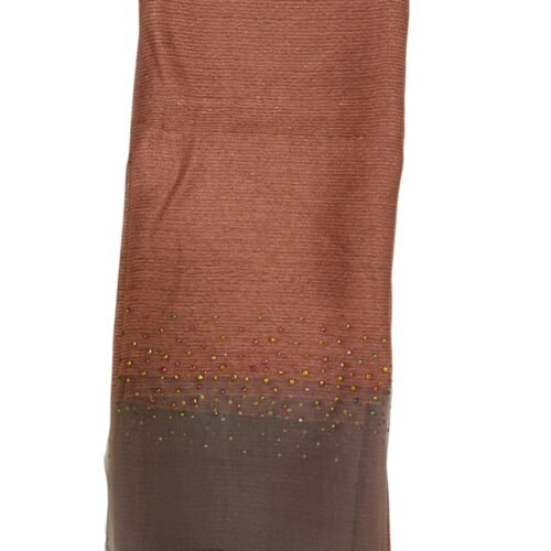 سكارف حرير أورغانزا - وردي خوخي